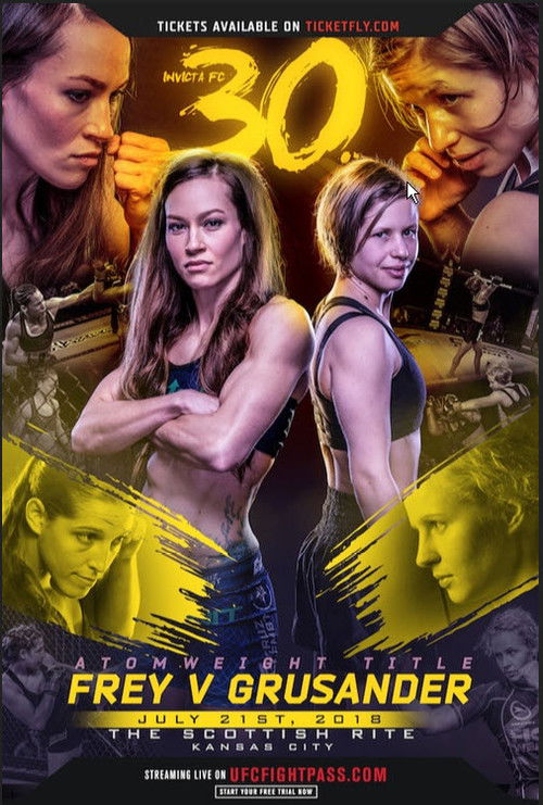 Invicta FC 30: Frey vs. Grusander (2018) poster