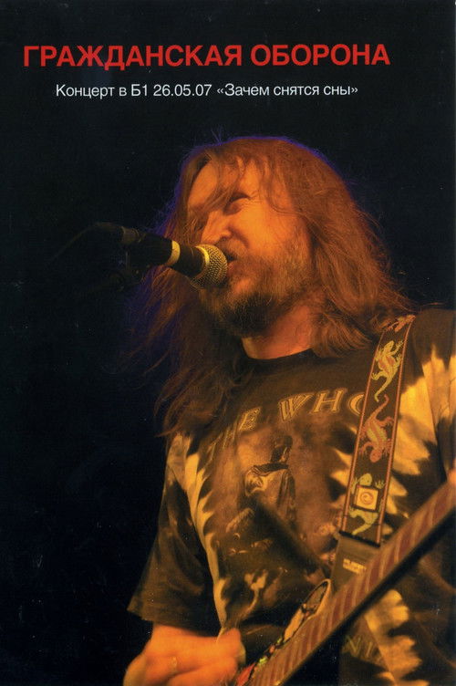 Гражданская Оборона - Зачем Снятся Сны. Концерт в Б1 26.05.07 (2007) poster