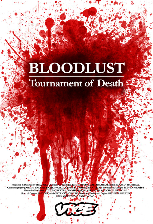 Bloodlust: Tournament of Death (2016) poster