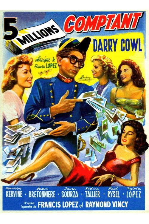 Cinq millions comptant (1957) poster