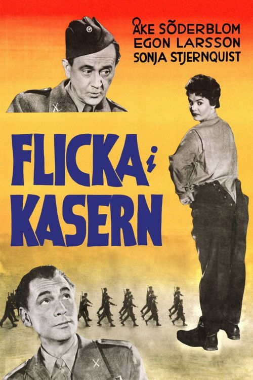 Flicka i kasern (1955) poster