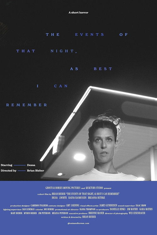 The Events of That Night, As Best I Can Remember (2024) poster