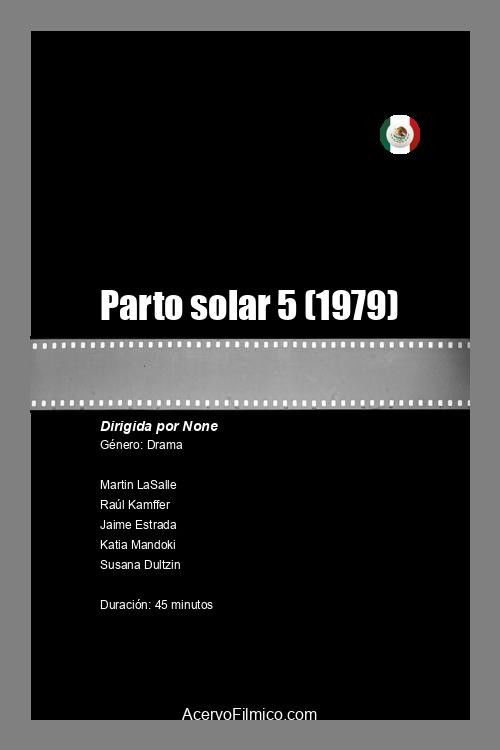 Parto solar 5 (1979) poster