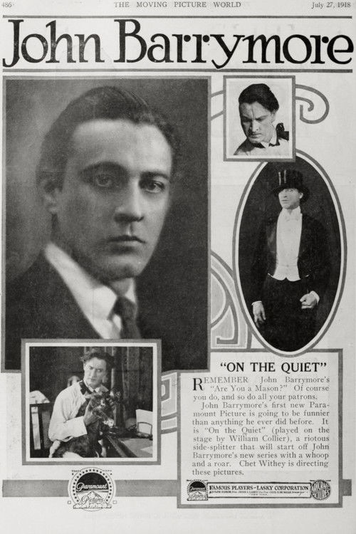 On the Quiet (1918) poster