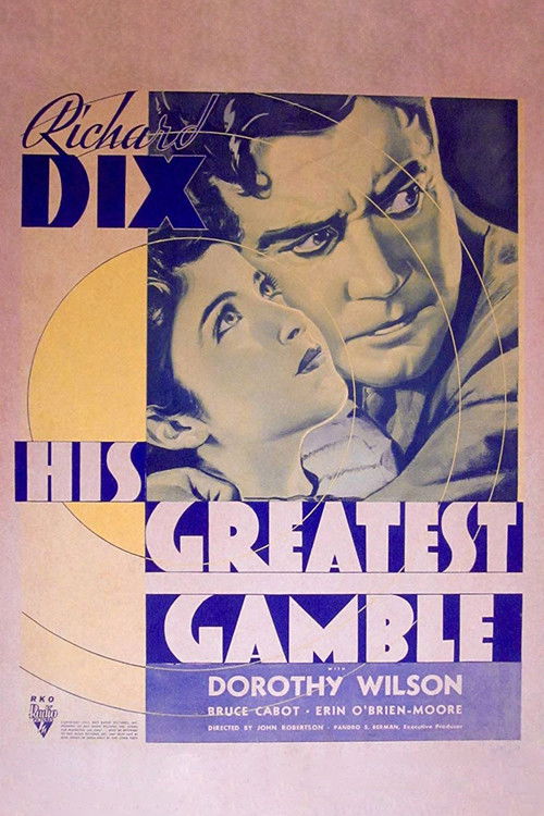 His Greatest Gamble (1934) poster