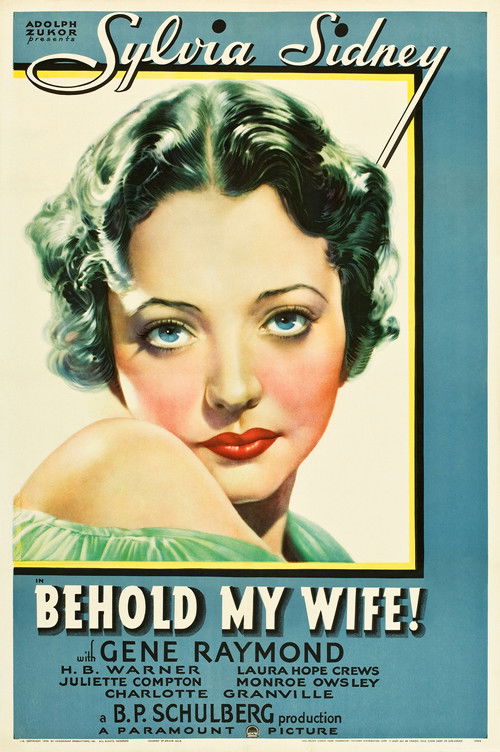 Behold My Wife! (1934) poster