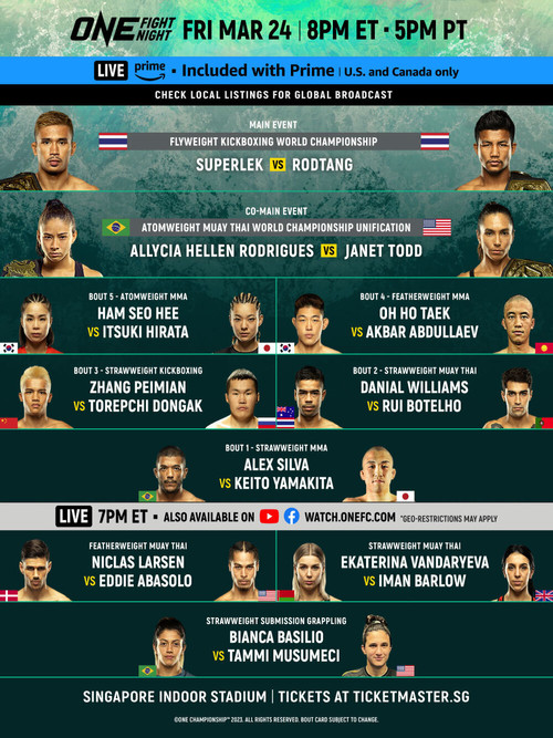 ONE Fight Night 8: Superlek vs. Williams (2023) poster