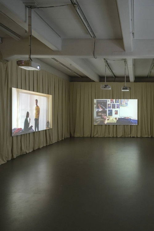 Art installation of ILOVERUSS poster