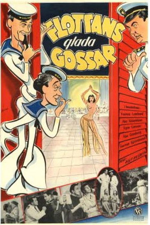 Flottans glada gossar (1954) poster