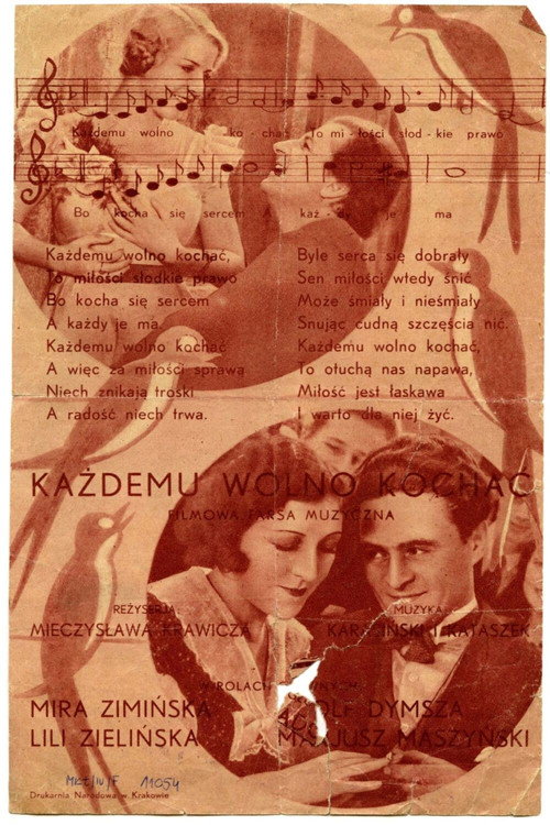 Każdemu wolno kochać (1933) poster