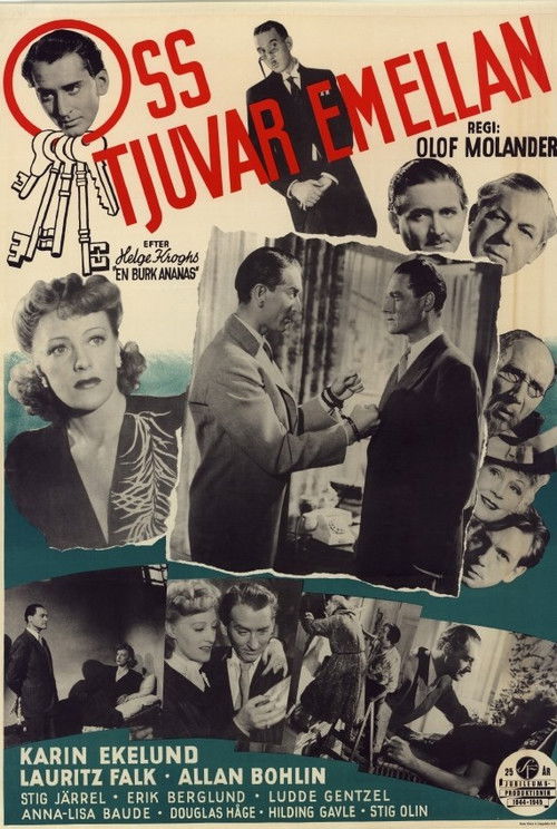 Oss tjuvar emellan eller en burk ananas (1945) poster