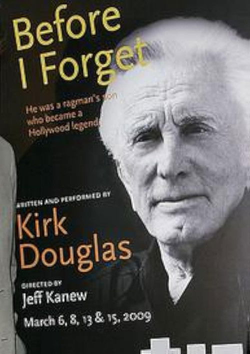 Kirk Douglas: Before I Forget (2009) poster