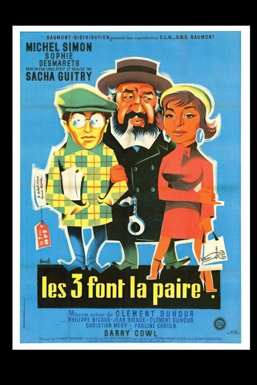 Les 3 font la paire (1957) poster