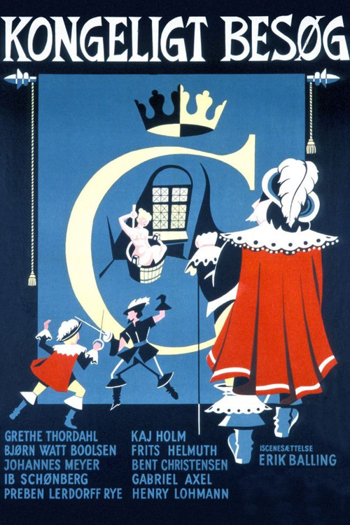 Kongeligt besøg (1954) poster