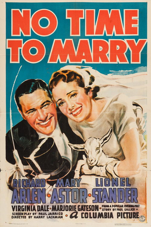 No Time to Marry (1938) poster