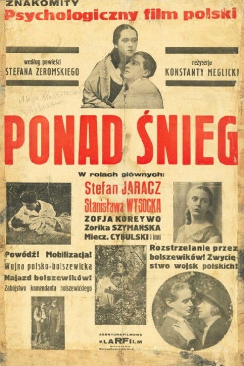 Ponad śnieg (1929) poster