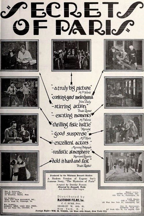 Secrets of Paris (1922) poster