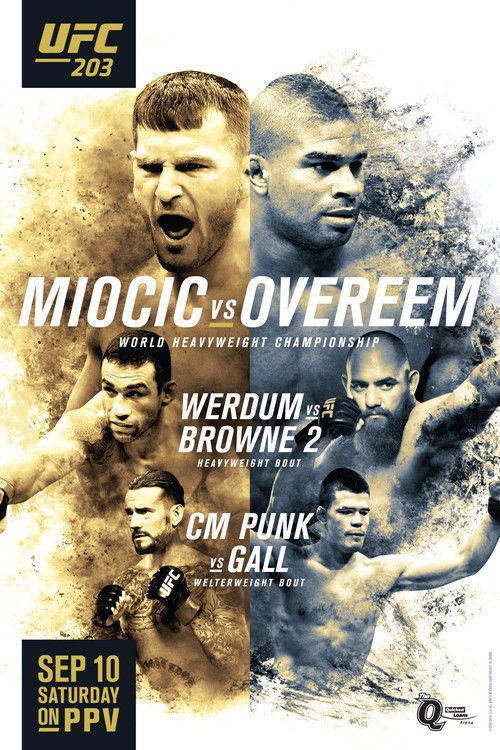 UFC 203: Miocic vs. Overeem (2016) poster