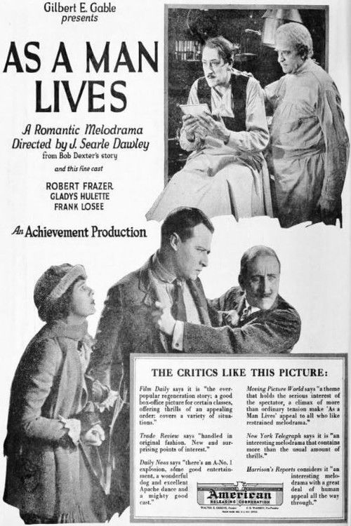 As a Man Lives (1923) poster