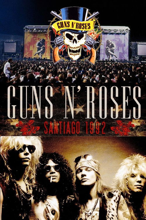 Guns N' Roses - Live In Santiago (1992) poster