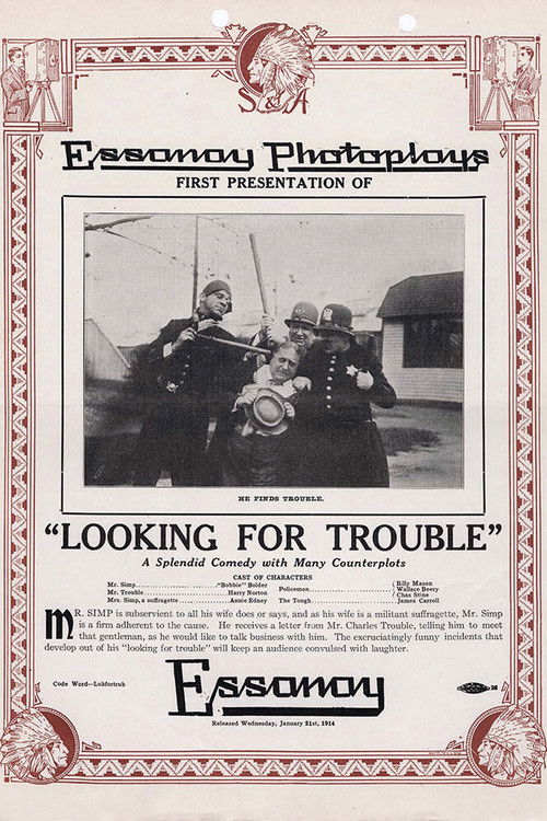 Looking for Trouble (1914) poster