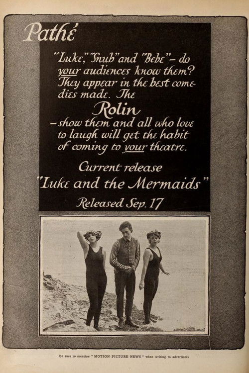 Luke and the Mermaids (1916) poster