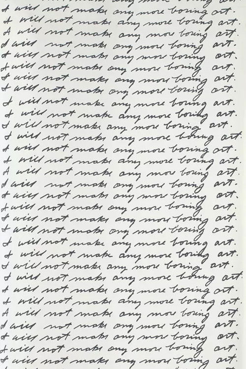 I Will Not Make Any More Boring Art (1987) poster