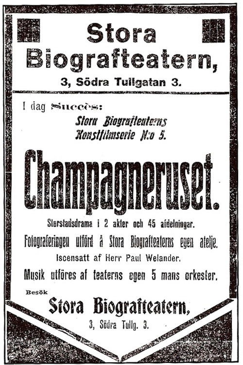 Champagneruset (1911) poster