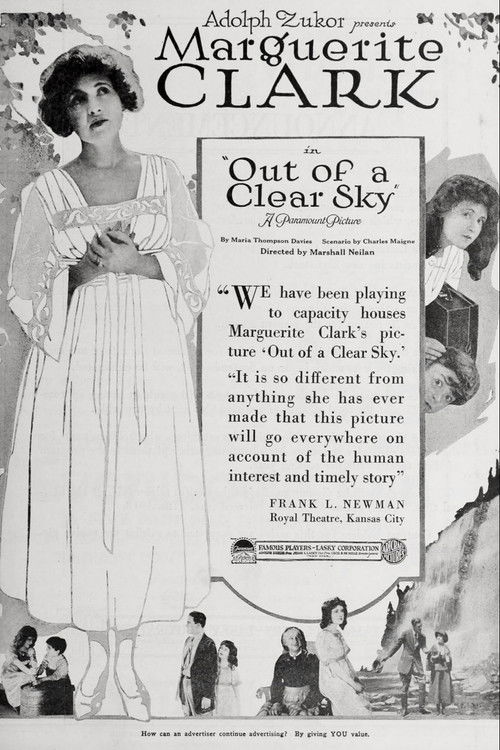 Out of a Clear Sky (1918) poster