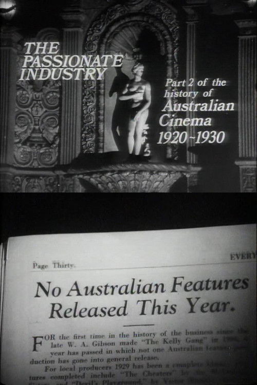 The Passionate Industry: Australian Cinema 1920-1930 (1971) poster