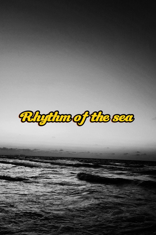 Rhythm of the sea (monochrome version) (2024) poster
