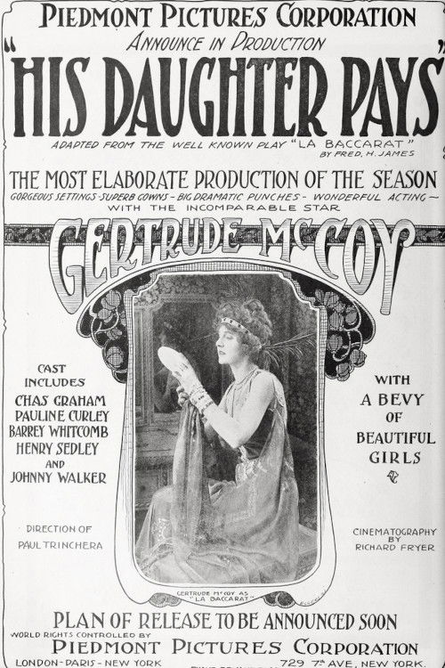 His Daughter Pays (1918) poster