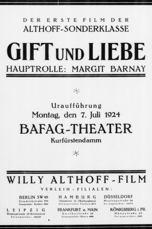 Gift und Liebe (1924) poster