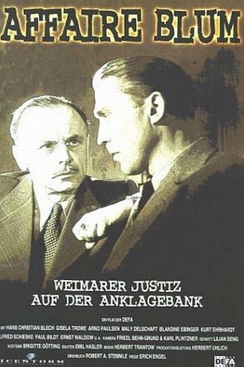 Affäre Blum (1962) poster