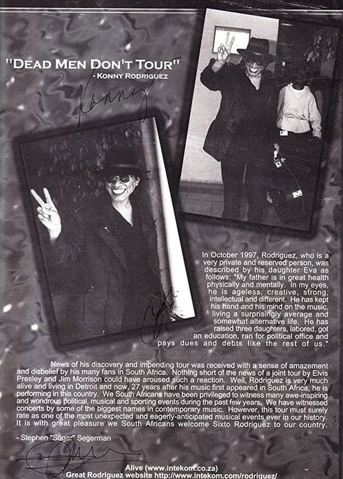 Dead Men Don't Tour: Rodríguez in South Africa (1998) poster