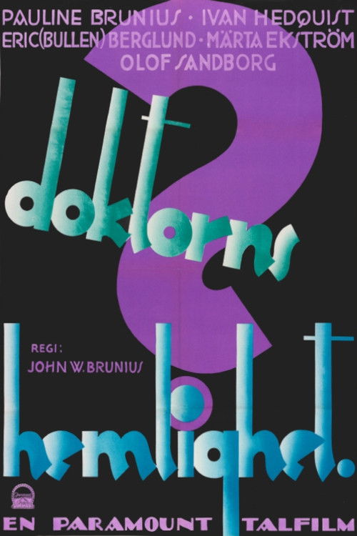 The Doctor's Secret (1930) poster