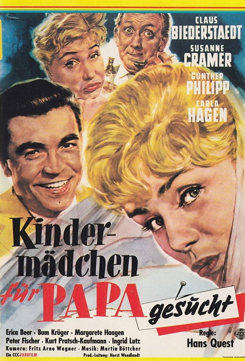 Kindermädchen für Papa gesucht (1957) poster
