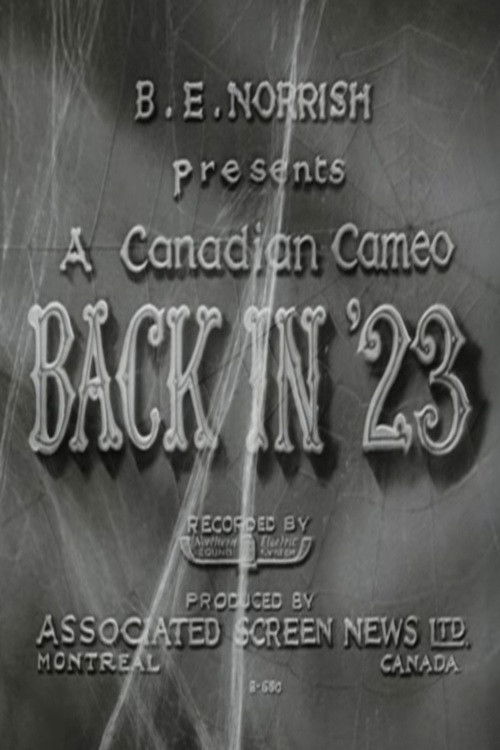 Back in '23 (1933) poster