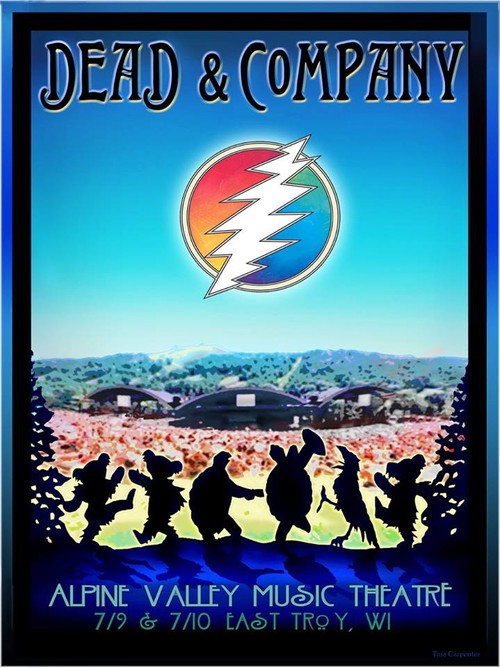 Dead & Company 2016-07-10 Alpine Valley Music Theatre, Elkhorn, WI poster