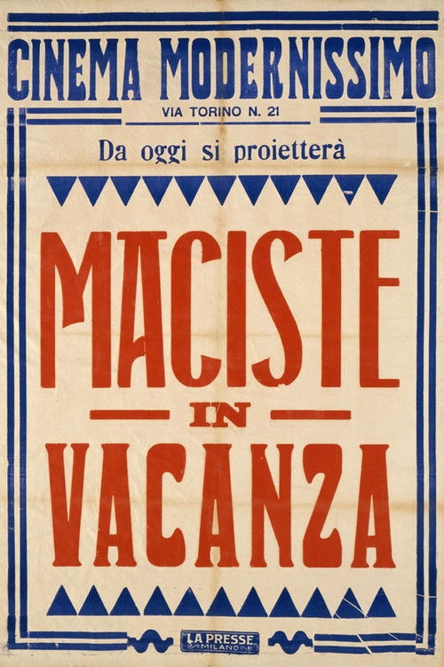 Maciste on His Vacation (1921) poster