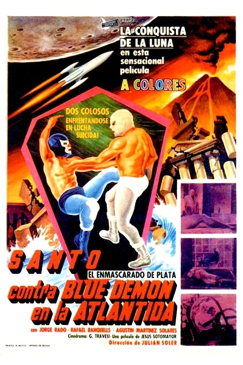 Santo vs. Blue Demon in Atlantis (1970) poster
