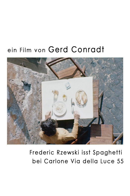Frederic Rzewski eats spaghetti at Carlone Via della Luce 55 (1967) poster
