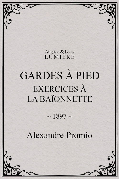 Gardes à pied : exercices à la baïonnette (1897) poster