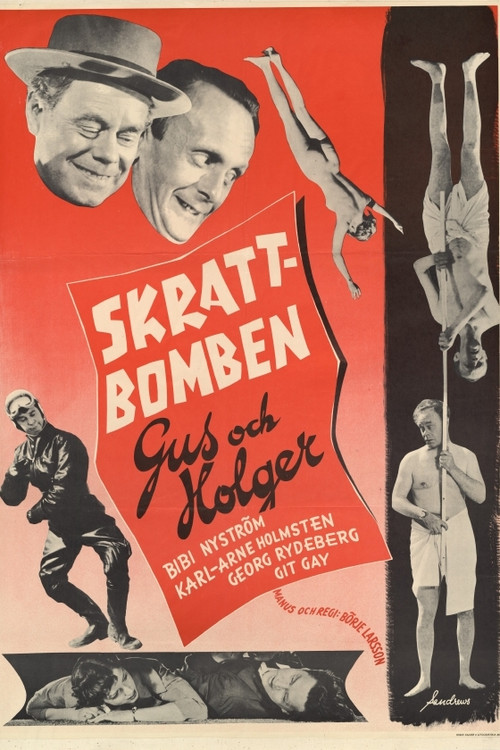 Skrattbomben (1954) poster