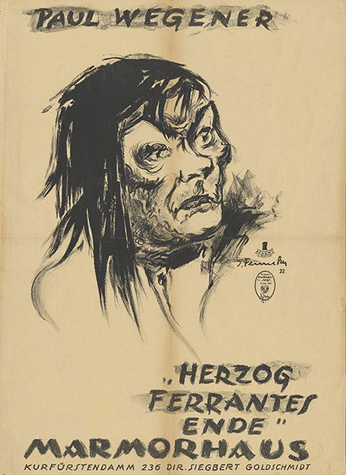 Herzog Ferrantes Ende (1922) poster