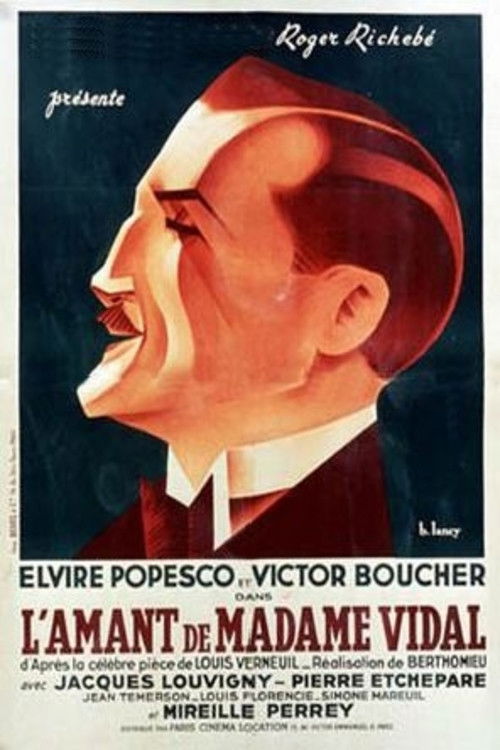 L'Amant de madame Vidal (1936) poster
