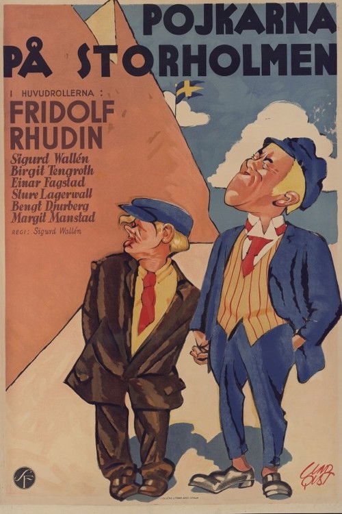 Pojkarna på Storholmen (1932) poster