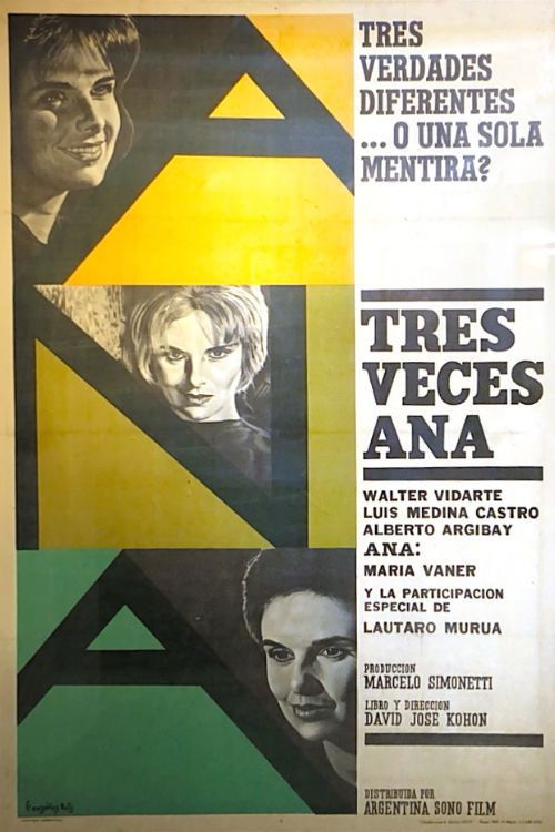Three Times Ana (1961) poster