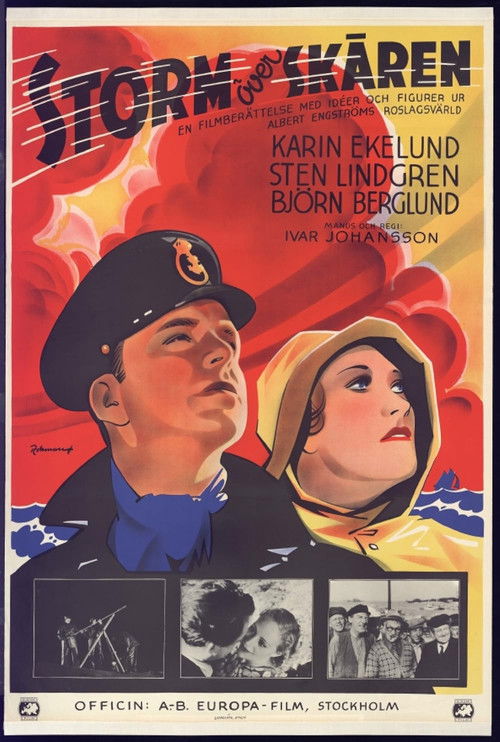 Storm över skären (1938) poster
