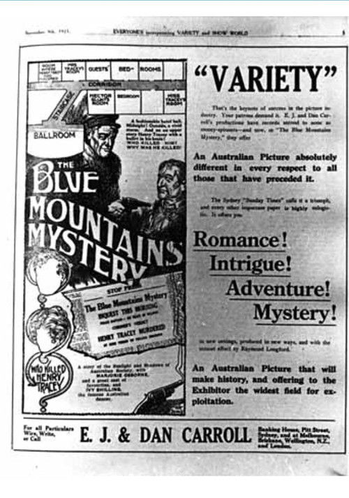 The Blue Mountains Mystery (1921) poster